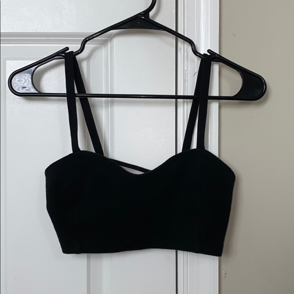 Brandy Melville Black Caged Bralette